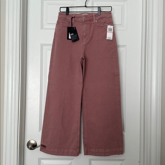 PAIGE Anessa cropped jeans in vintage muted blush. - Picture 1 of 7
